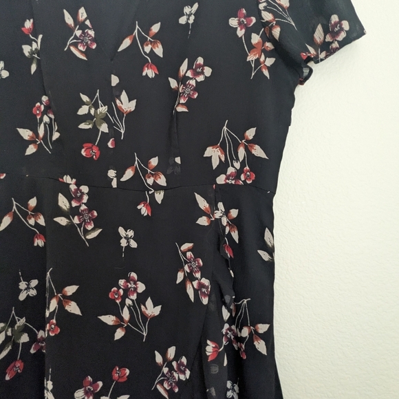 Madewell Black Floral Mini Dress - Picture 5 of 7